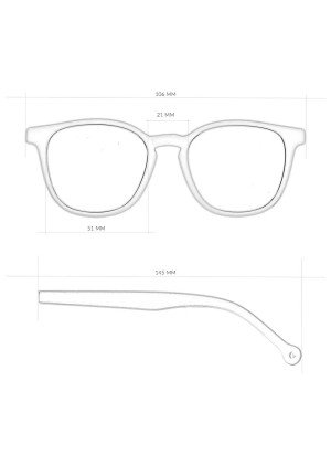 Ruta Sunglasses Parafina RUT-DBL-SMO Blue/Grey