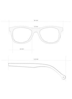 Delfin Sunglasses Parafina DFN-RED-PGN Red