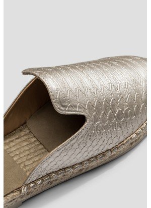 Mule Vegan Leather Snake Sandal Paez 2436919S2801-213 Gold