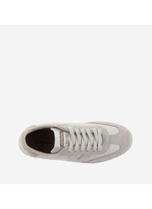 Berlín Biker Leather Effect & Cracked Leather Sneakers Victoria 1126184 Hielo