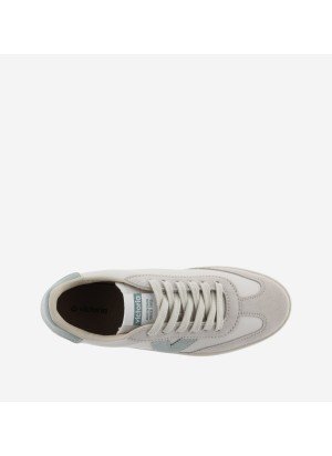 Berlín Biker Leather Effect & Cracked Leather Sneakers Victoria 1126184 Jade