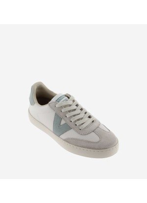 Berlín Biker Leather Effect & Cracked Leather Sneakers Victoria 1126184 Jade