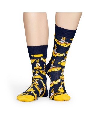 Yellow Submarine Sock HappySocks BEA01-6000 Black