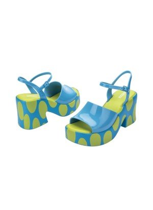 Sandálias Lina Melissa 35929.BC237 Azul/Verde