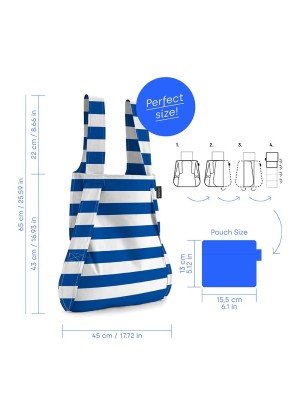 Mochila/Bolsa Marine Stripes Notabag NB-P-ST Azul