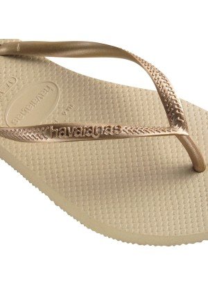 Slim Beach Flip Flops Havaianas 4000030.2719 Gold