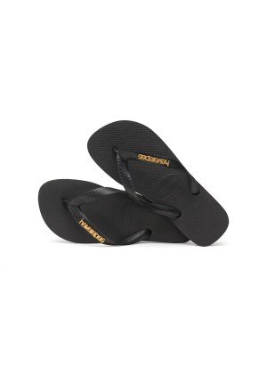 Chinelo De Praia Top Logo Metallic Havaianas 4127244.1069 Preto