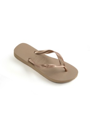 Chinelo De Praia Top Tiras Havaianas 4137428.3581 Rosa Dourado