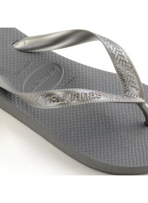 Top Tiras Beach Flip Flops Havaianas 4137428.5178 Steel Grey