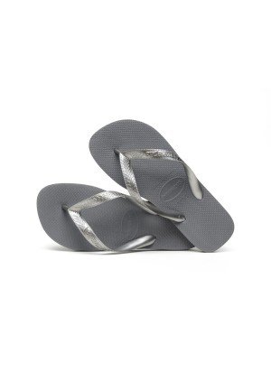 Top Tiras Beach Flip Flops Havaianas 4137428.5178 Steel Grey