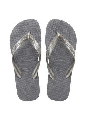 Top Tiras Beach Flip Flops Havaianas 4137428.5178 Steel Grey