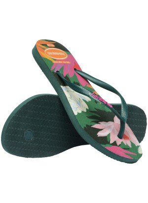 Slim Summer Bliss Beach Flip Flops Havaianas 4149813.5266 Green