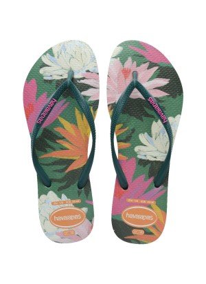 Slim Summer Bliss Beach Flip Flops Havaianas 4149813.5266 Green
