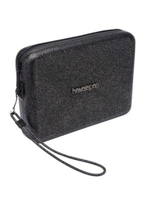 Havaiana Beach Toiletry Bag 4147274.0090 Glitter Black