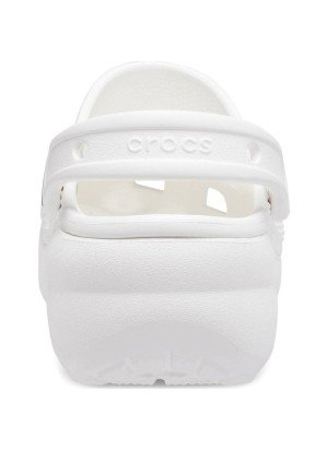 Sandália De Praia Classic Platform Crocs 206750.100 Branco