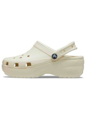 Sandália De Praia Classic Platform Crocs 206750.2Y2  Osso