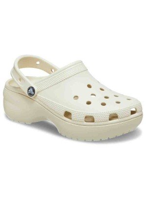 Sandália De Praia Classic Platform Crocs 206750.2Y2  Osso