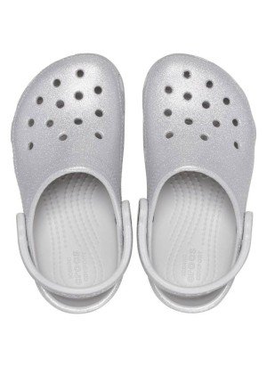 Sandália De Praia Classic Glitter Crocs 206992.0LC Glitter Prata