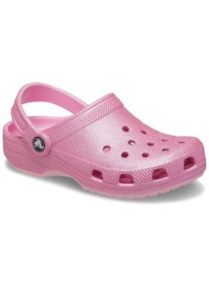 Classic Glitter Beach Sandals Crocs 206993.6XE Pink Tweed Glitter