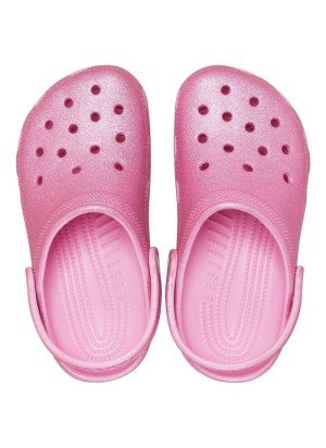 Classic Glitter Beach Sandals Crocs 206993.6XE Pink Tweed Glitter