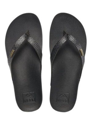 Cushion Court Beach Flip Flops Reef CI6695 Black