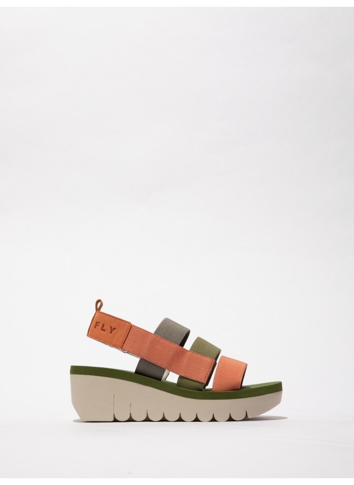 Sandálias Yere Fly London P144847009 Salmão/Multicolorido/Verde Sandálias Yere Fly London P144847009 Salmão/Multicolorido/Verde