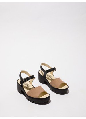 Tull Sandal Fly London P501503006 Taupe/Black