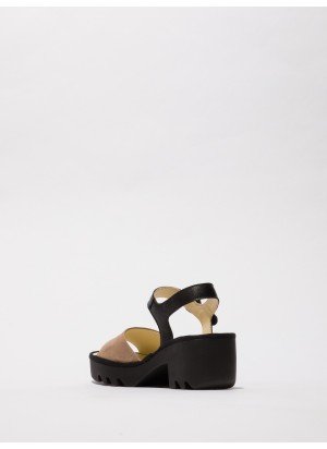 Tull Sandal Fly London P501503006 Taupe/Black