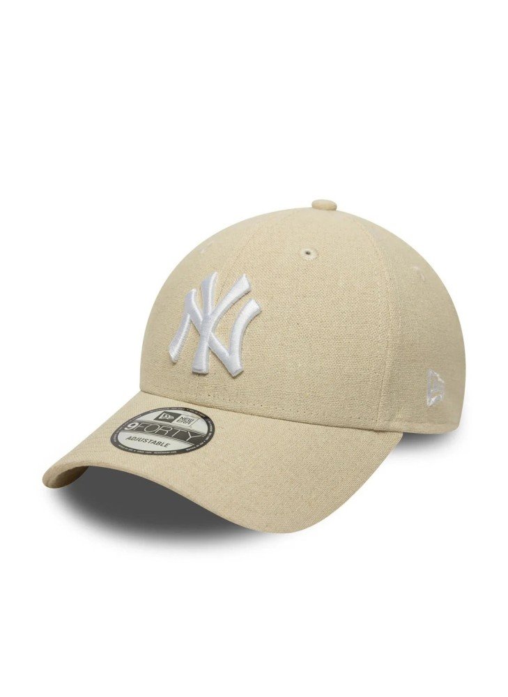 Boné New York Yankees Linen 9FORTY Adjustable New Era 60357963 Creme