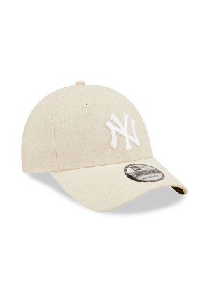 Boné New York Yankees Linen 9FORTY Adjustable New Era 60357963 Creme