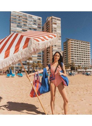 Mochila/Bolsa Red/Purple Stripes Notabag NB-OT-RPS5 Vermelho/Roxo