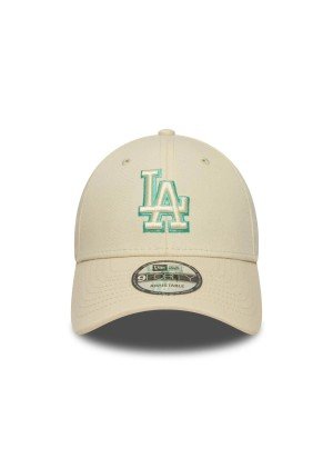 LA Dodgers Team Outline 9FORTY Adjustable Cap New Era 60667394 Cream