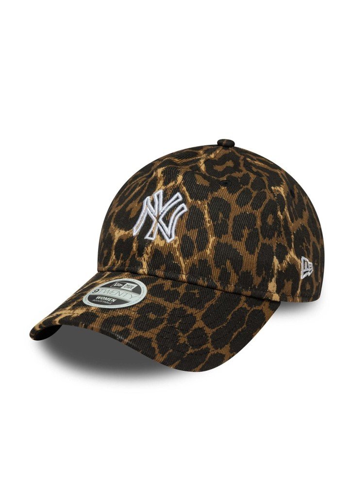 Women's 9TWENTY Adjustable New York Yankees MLB Outline Cap New Era 60667497 Leopard Black Women's 9TWENTY Adjustable New York Yankees MLB Outline Cap New Era 60667497 Leopard Black