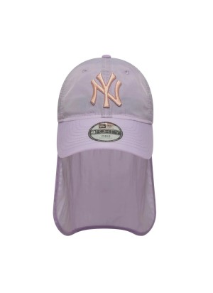 New York Yankees Child Sun Shield MLB 9FORTY Adjustable Cap New Era 60667522 Pastel Purple