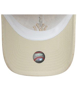 New York Yankees Womens MLB Linen 9TWENTY Adjustable Cap New Era 60667643 Cream