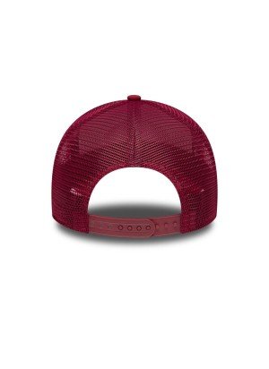 New Era Oval Foam Patch 9FORTY A-Frame Trucker Adjustable Cap New Era 60667664 Dark Red