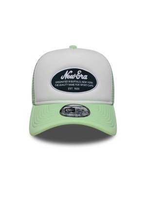 New Era Oval Foam Patch 9FORTY A-Frame Trucker Adjustable Cap New Era 60667665 Pastel Green