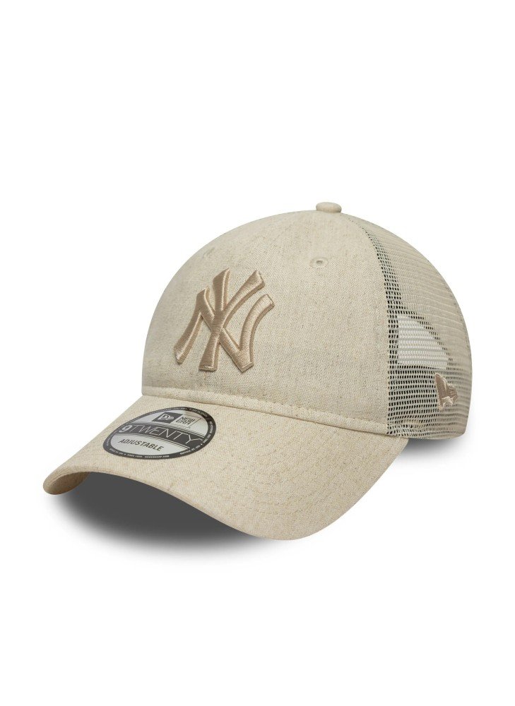 New Era Linen 9TWENTY Trucker Cap New Era 60667672 Cream New Era Linen 9TWENTY Trucker Cap New Era 60667672 Cream