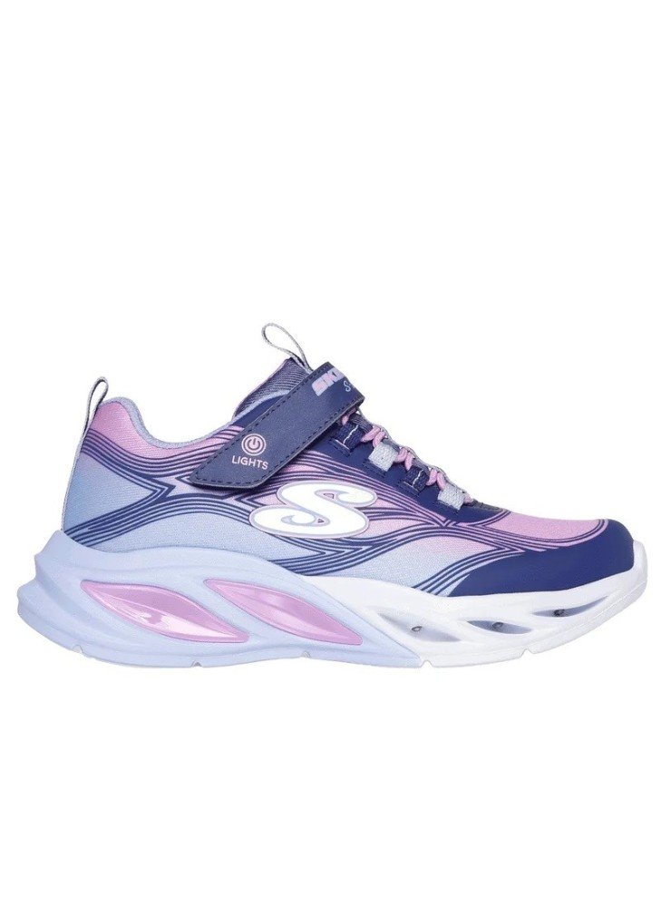 Ténis S-Lights Cosmic Glow Skechers 303712L-NVMT Azul/Multicolorido Ténis S-Lights Cosmic Glow Skechers 303712L-NVMT Azul/Multicolorido