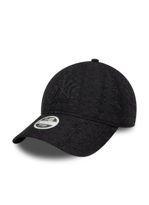 New York Yankees Womens MLB Broderie  9TWENTY Adjustable Cap New Era 60667493 Black