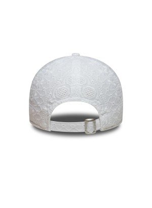 Boné New York Yankees Womens MLB Broderie 9TWENTY Adjustable New Era 60667498 Branco