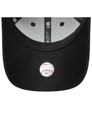 Boné New York Yankees Womens MLB Floral Towelling 9FORTY Adjustable New Era 60667499 Preto