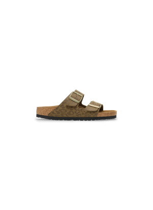 Sandálias Arizona BS Synthetik Syn Leo Birkenstock 1030586 Kaki