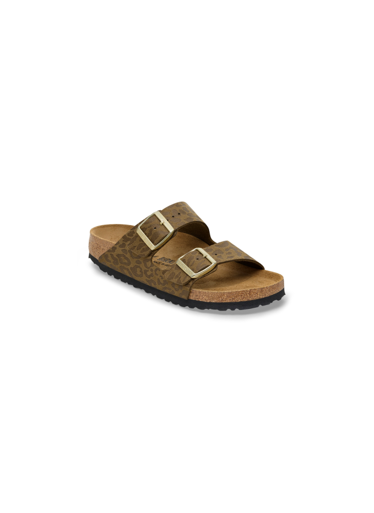 Sandálias Arizona BS Synthetik Syn Leo Birkenstock 1030586 Kaki Sandálias Arizona BS Synthetik Syn Leo Birkenstock 1030586 Kaki