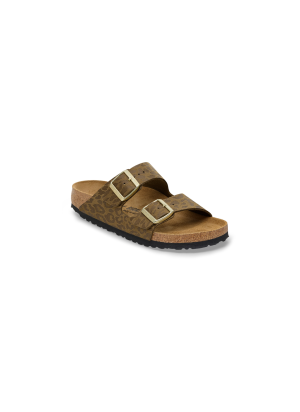 Sandálias Arizona BS Synthetik Syn Leo Birkenstock 1030586 Kaki