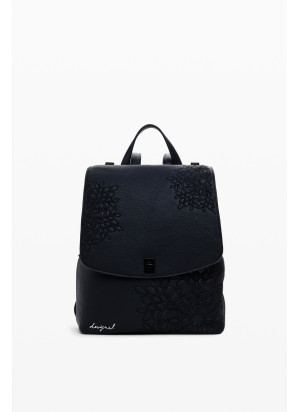 Sierra Sumy Mini Straight Flap Backpack Desigual 25WAKP19-2000 Black