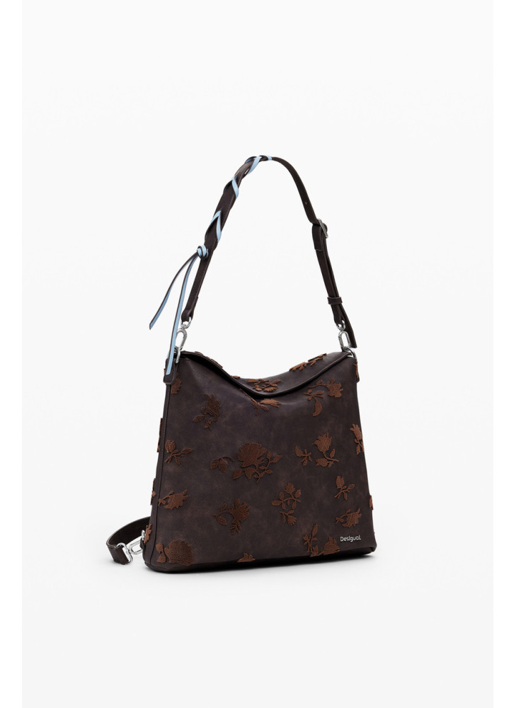 Stencil Flocado Jersey 2.0 Mini Backpack Desigual 25WAKP16-6009 Chocolate Stencil Flocado Jersey 2.0 Mini Backpack Desigual 25WAKP16-6009 Chocolate