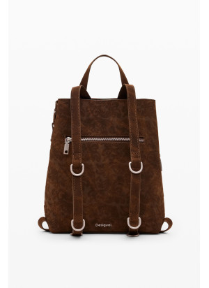 New Patch 1 Choco Sumy Backpack Desigual 25WAKP39-6009 Chocolate
