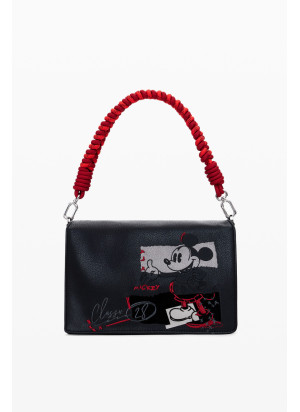 Bolsa Mickey Rock Dortmund Flap Desigual 25WAXP19-2000 Preto