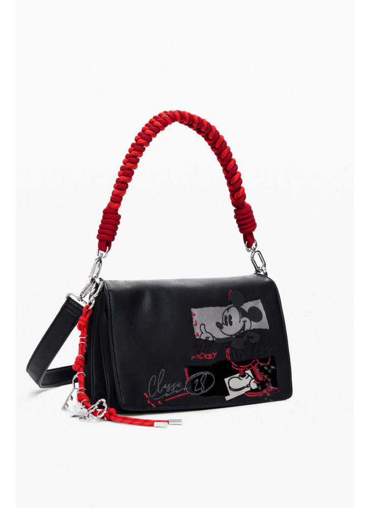 Bolsa Mickey Rock Dortmund Flap Desigual 25WAXP19-2000 Preto Bolsa Mickey Rock Dortmund Flap Desigual 25WAXP19-2000 Preto